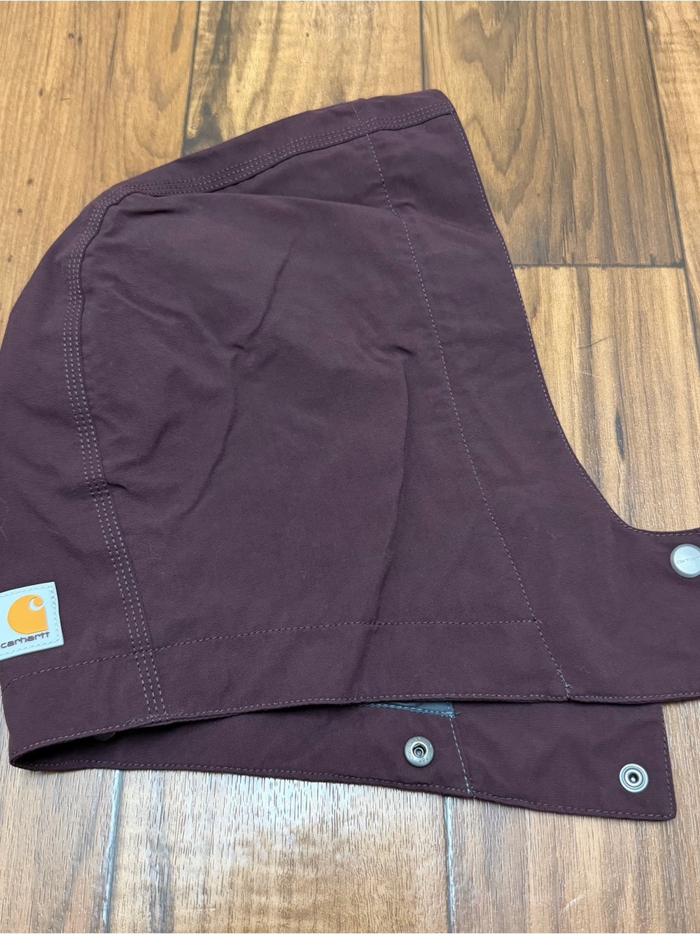 Carhartt Detachable 4 Snap Button Maroon Hood Only Replacement